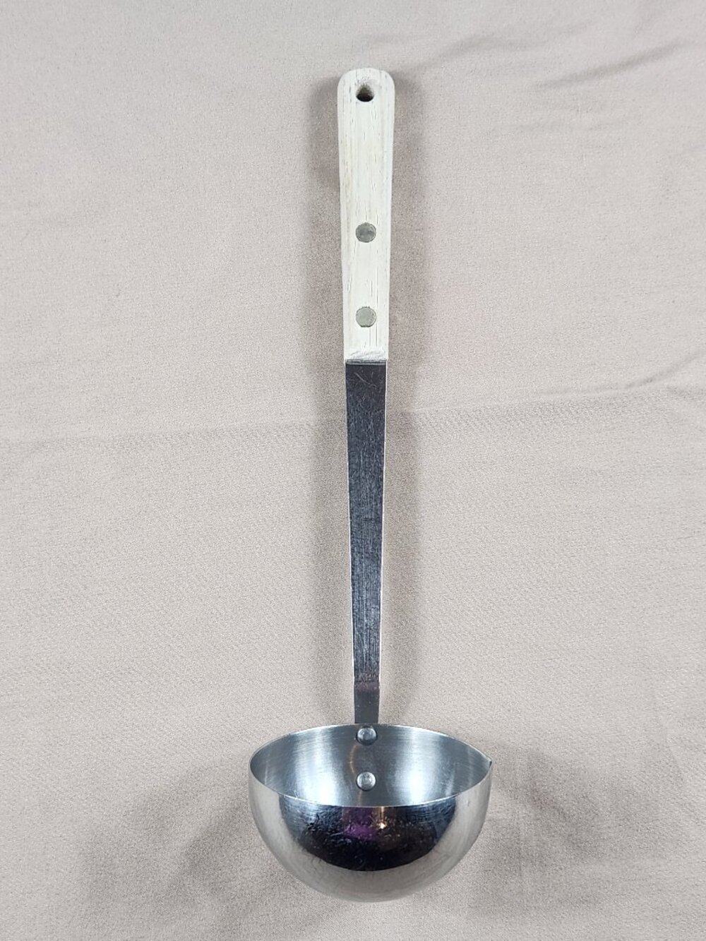Vtg Prestige Ladle Soup Spoon Wooden Handle Utensil Made in England